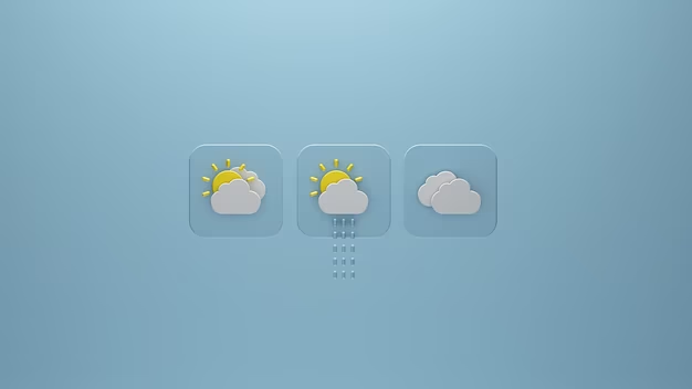 Icons depicting various weather conditions