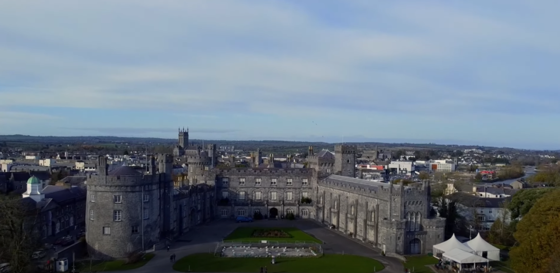 Aerial view of Dublin Castle