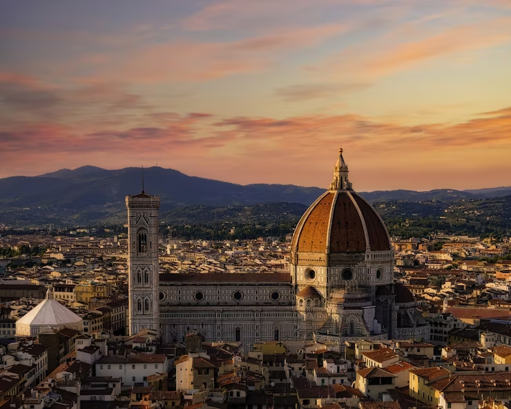 Aerial view of Florence Cathedral