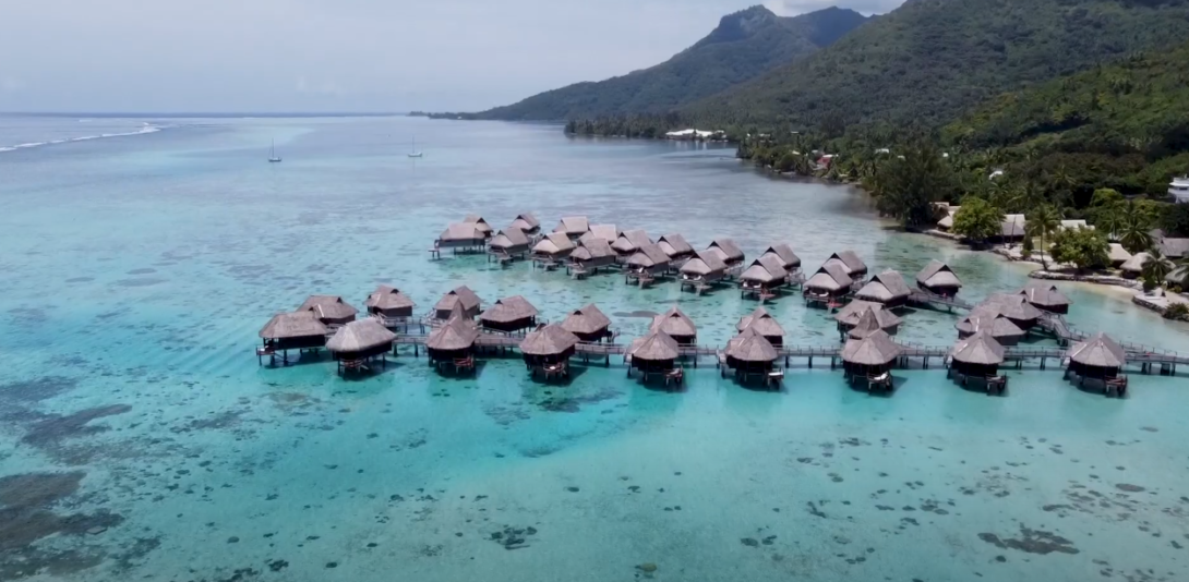 Picture of overwater bungalows