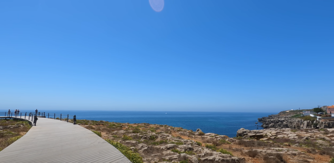 Picture of a bridge extending over the sea