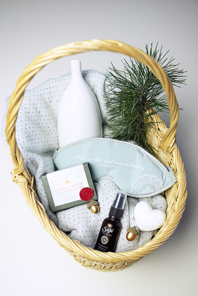 Travel gifts in a basket